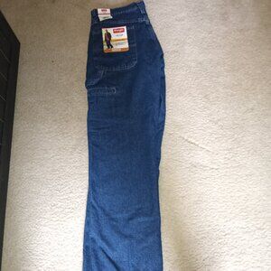 Men's Wrangler carpenter jeans fleece lined NWT